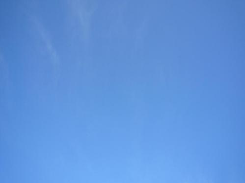 連休初日の空