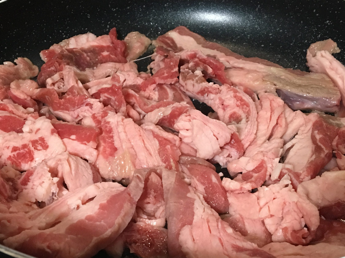 焼肉安安　切り落とし牛カルビ焼いてみた