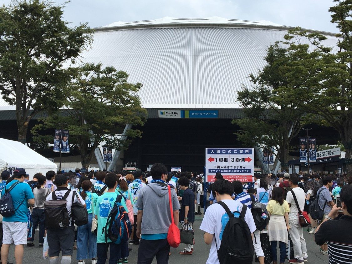LIVE ISLANDメットライフドーム入場列