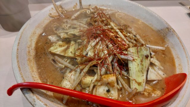 2019-03-23麺乃国 牛モツ味噌ラーメン