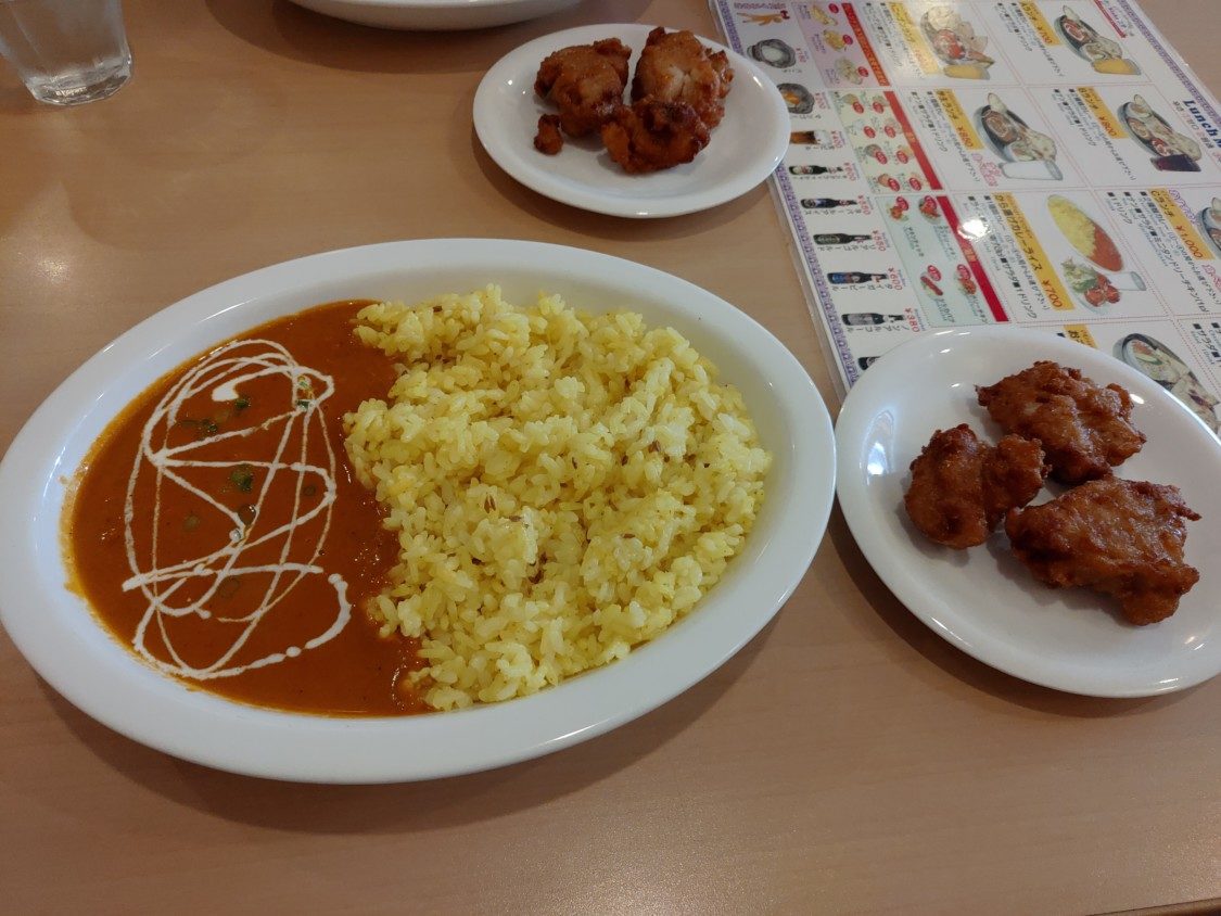2019-05-22 ニサ ランチのから揚げカレーライス
