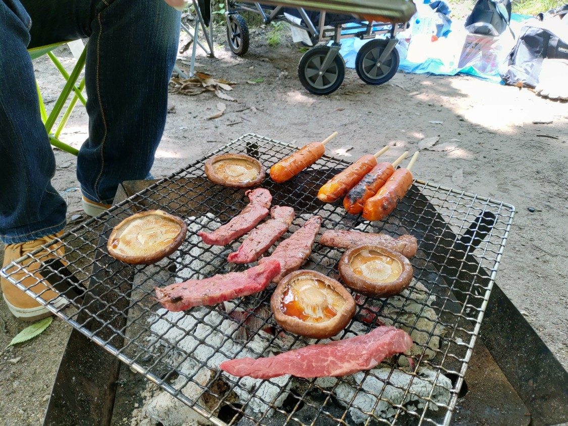 大泉緑地でコストコ食材BBQ