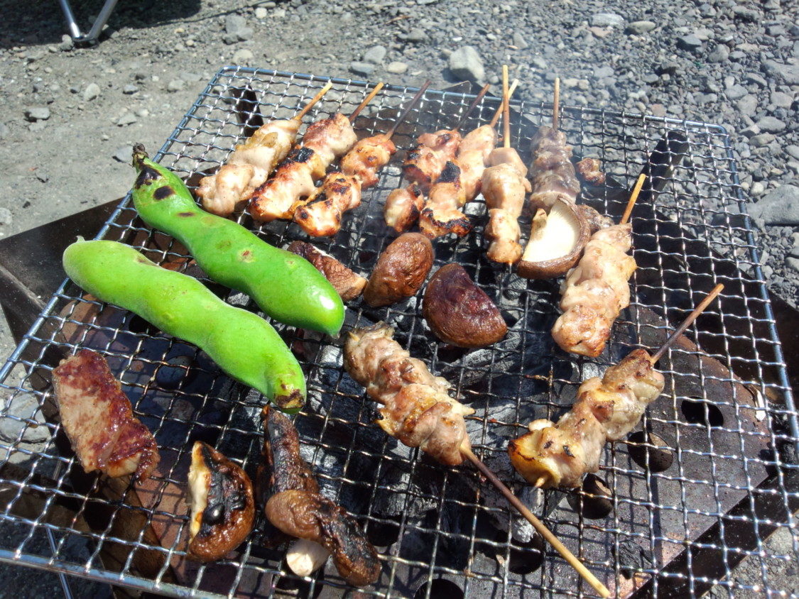 光滝寺キャンプ場焼鳥BBQ