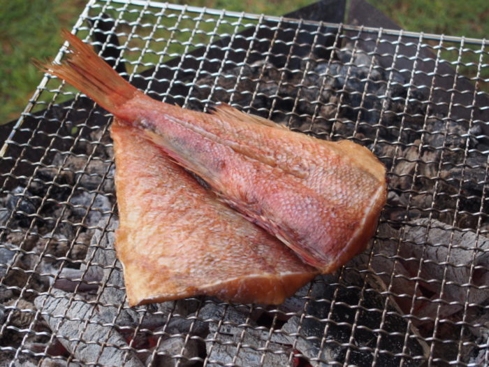 2014-09-14鉢ヶ崎オートキャンプ場 BBQで焼き魚