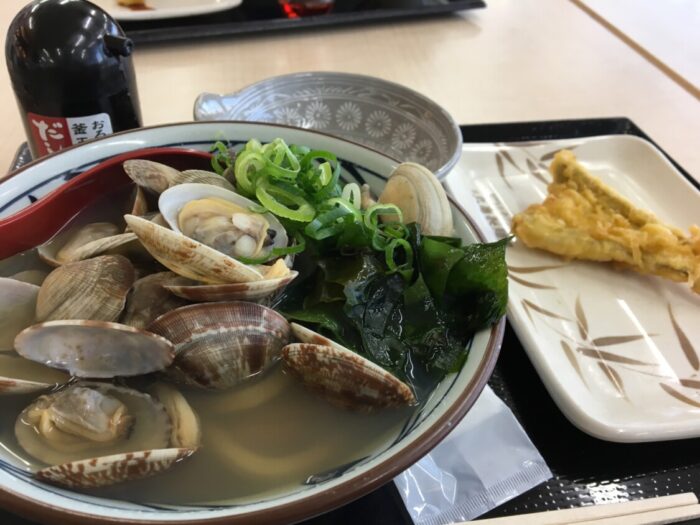 201704丸亀製麺　アサリうどん