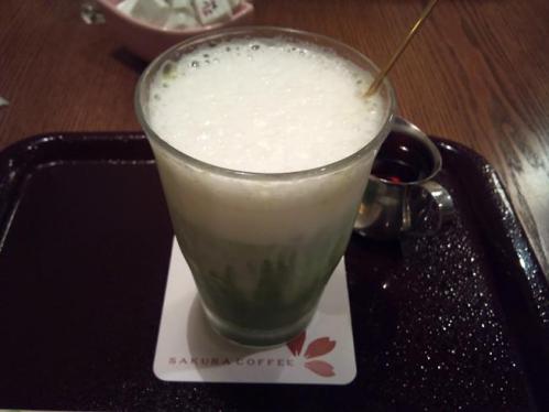 桜_抹茶ラテ