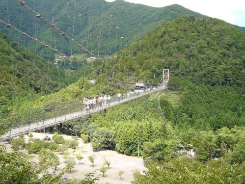 谷瀬のつり橋_全体