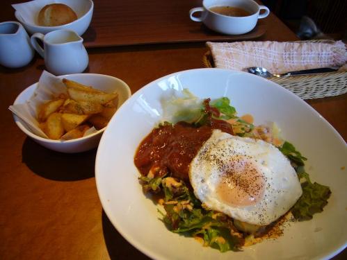 ロコモコ丼セット