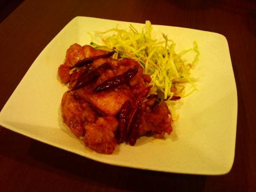 好天_地鶏の唐揚げ唐辛子炒め