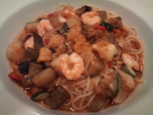 パスタまにあ_地中海野菜の柚子コショウスパ