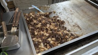 ホルモン焼き鉄板