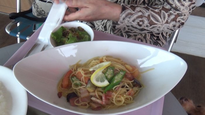 マザー牧場 ガーリックレモンパスタ