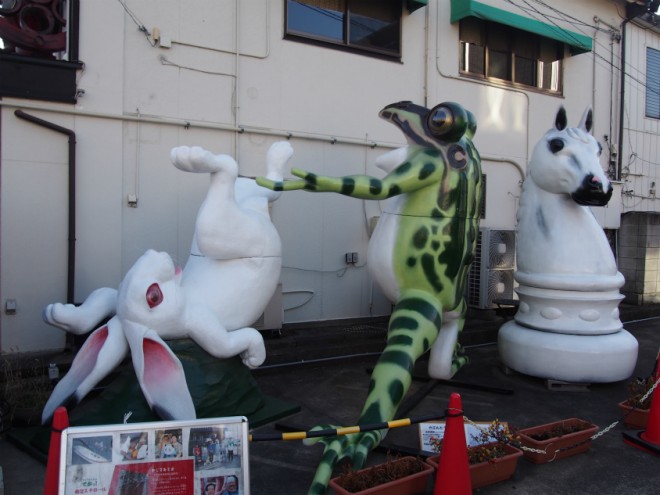 川越の発泡スチールアート