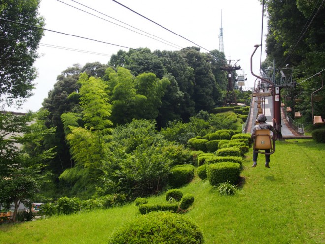松山城のリフト