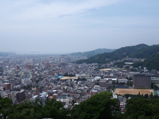 松山城からの景色