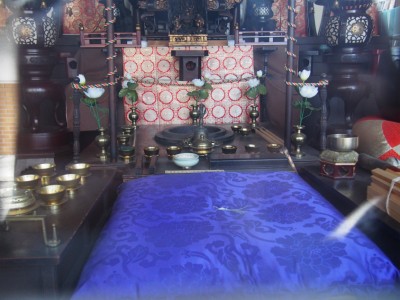 清学院の護摩焚きの場所