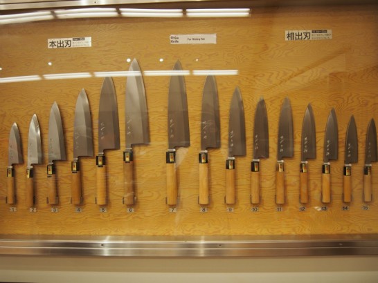堺伝統産業会館の出刃包丁