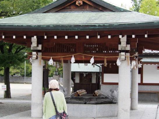 出雲大社大阪分祀の手水舎全体