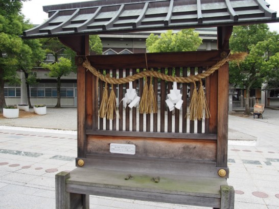 出雲大社大阪分祀車の祈祷場