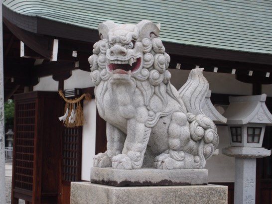 出雲大社大阪分祀の狛犬右