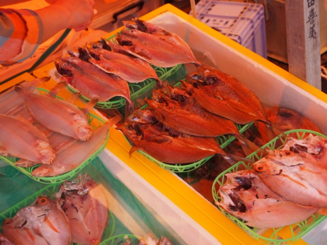 輪島朝市の干物