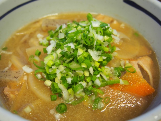 豚汁そばアップ