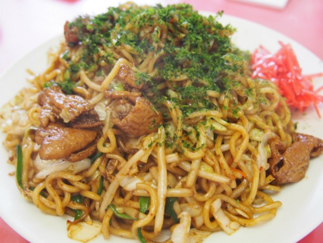 嵐山辛モツ焼きそば