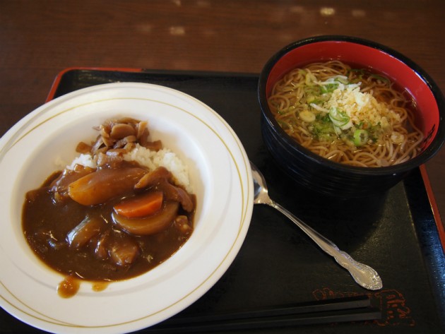 大衆食堂半田屋_ミニカレーとそば
