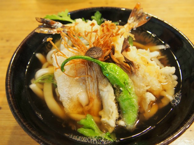 手打ちうどん竹生の天ぷらうどん