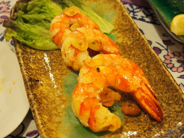 ディル・セのガーリックエビ炒め