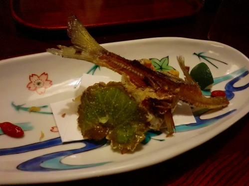 天ぷら松_鮎の揚げ物
