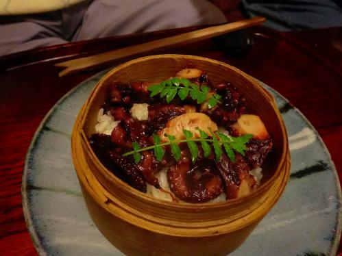 天ぷら松_タコの軟らか煮ごはん