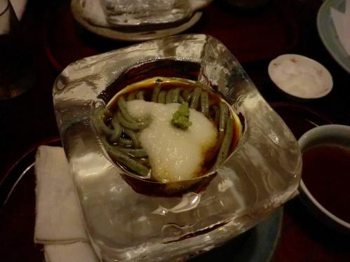 天ぷら松_ヨモギうどん