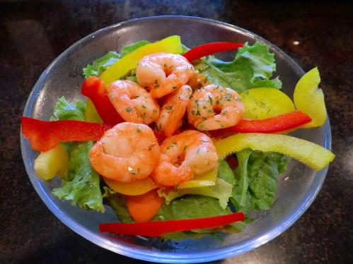 パスタまにあ_エビのサラダ