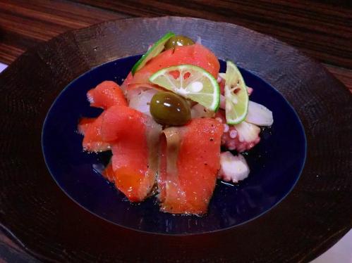 大つか_サーモン・たこマリネ