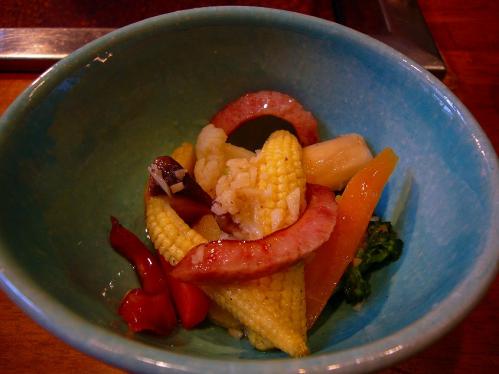 萬野_ベーコンと野菜のマリネ