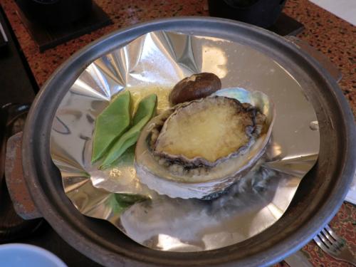 み奈美亭_桔梗懐石_アワビ陶板焼き