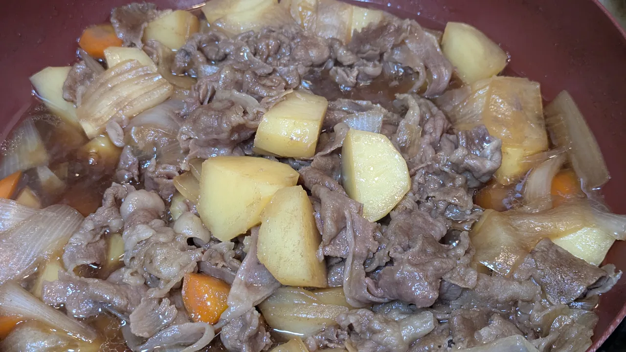 トシさんのじゃがいもで作った肉じゃが