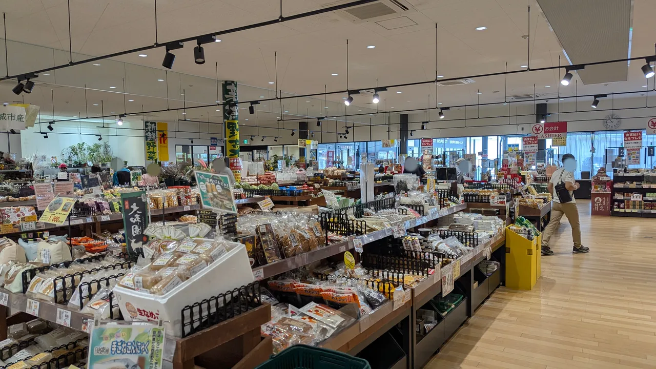 道の駅かつらぎ 産直市場 内部