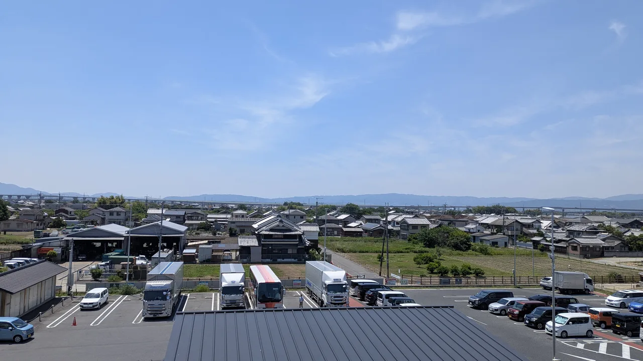 道の駅レスティ唐古・鍵 3階展望からの景色