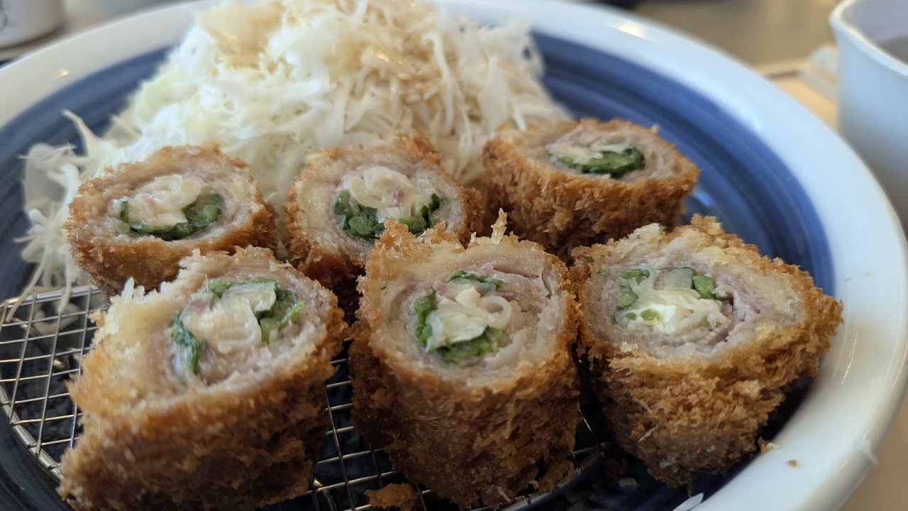 香味巻きかつのアップ