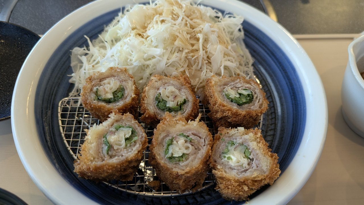 甘酢生姜の香味巻きかつ