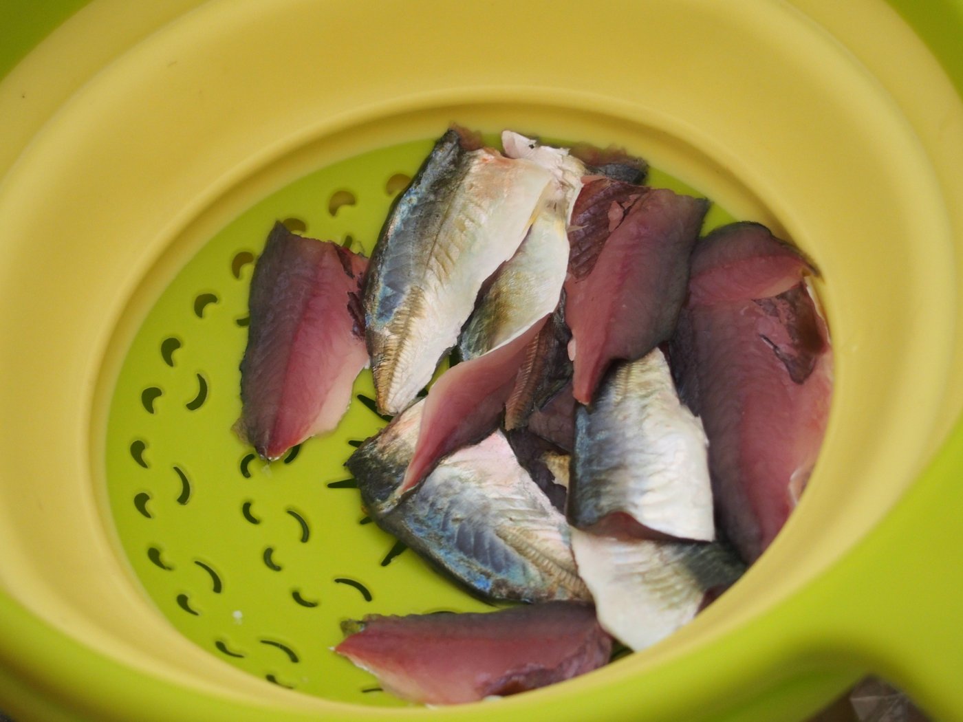 じゃのひれで釣った小アジ（2014年1月1日）