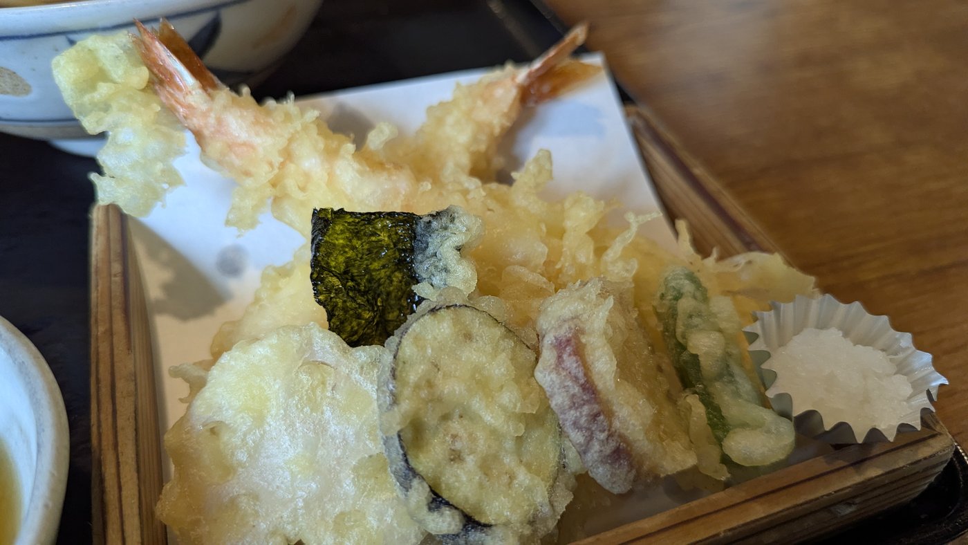 天ぷらの盛り合わせ